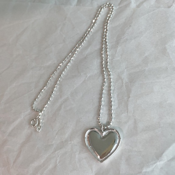 Cute Heart 20mm (sliver necklace)
