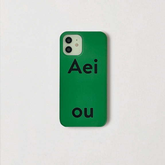 Aeiou Phone case Tree green