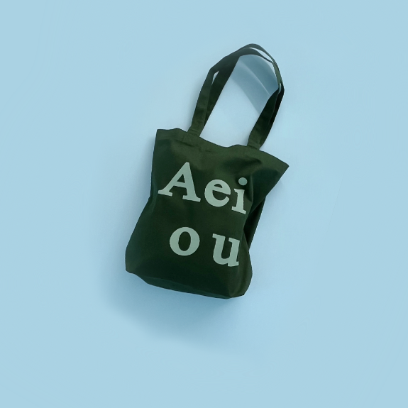 Aeiou Logo Bag (Cotton 100%)Jungle
