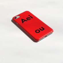 Aeiou Phone case Tomato Red