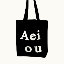 Aeiou Logo Bag (Cotton 100%)Black