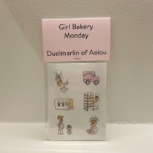 Girl Bakery Sticker  Monday 2 set