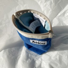 Aeiou Basic Pouch (M size)Pado Blue