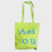 Aeiou Logo Bag (Cotton 100%)Sparkling Lime