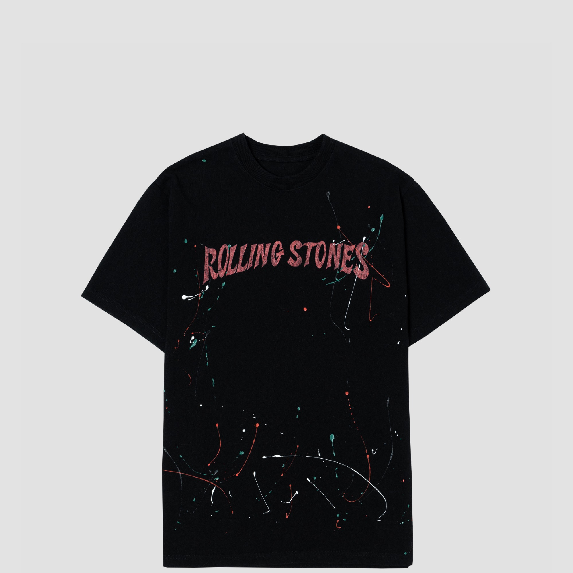 AGEㅣRolling Stones World Tour Washed T-Shirts Black