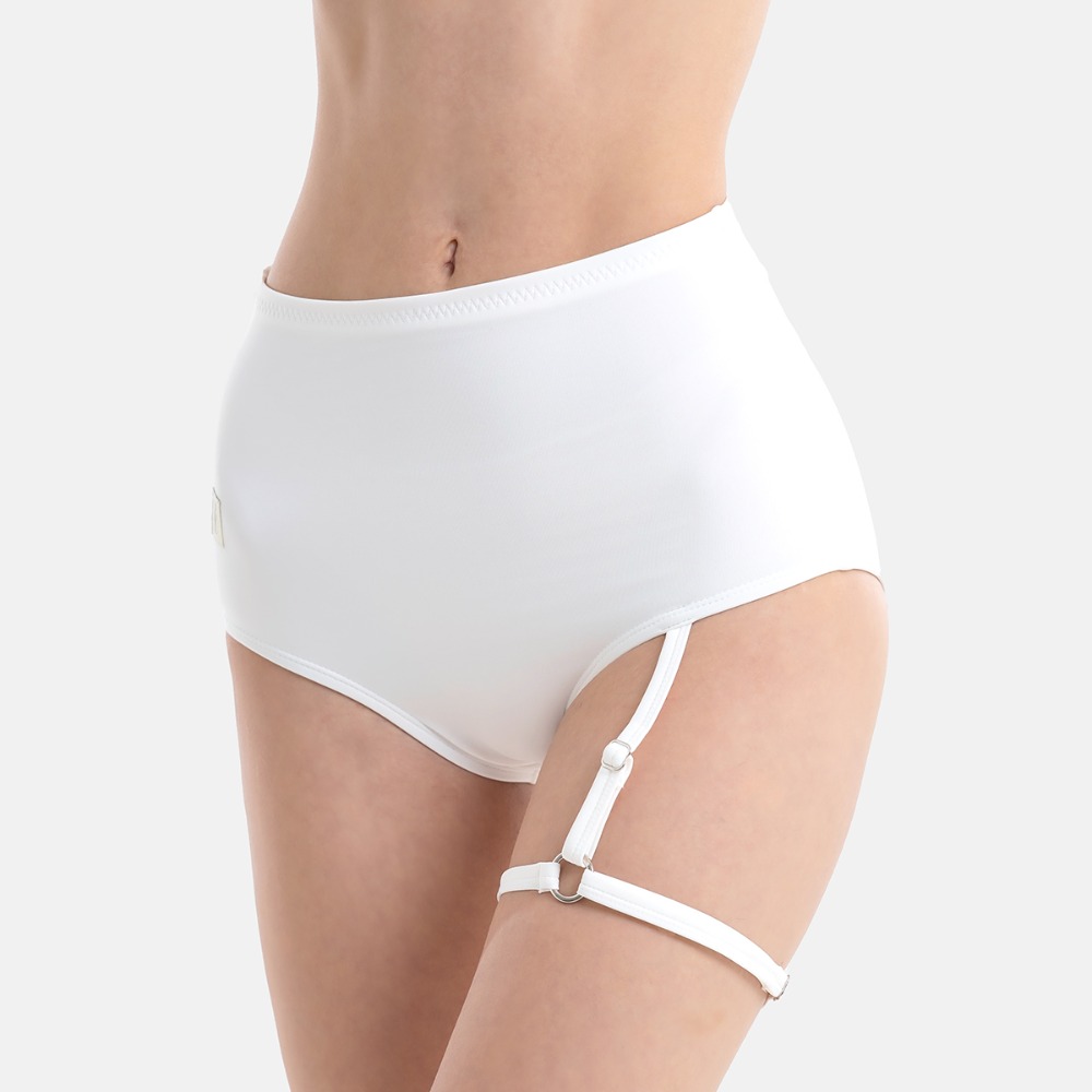 high waisted white garter belt Skarlett Blue Entice White Nylon Lace Garter Belt 379143 – The Bra Genie main image 0