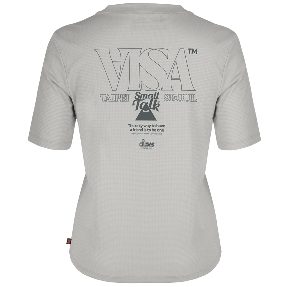 [치즈사이클링] 여성용 VISA 트레일 티셔츠 / 그레이