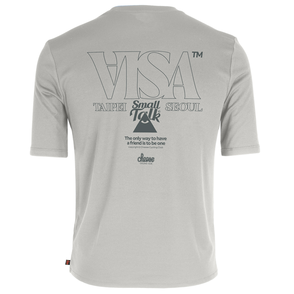 [치즈사이클링] VISA 트레일 티셔츠 / 그레이