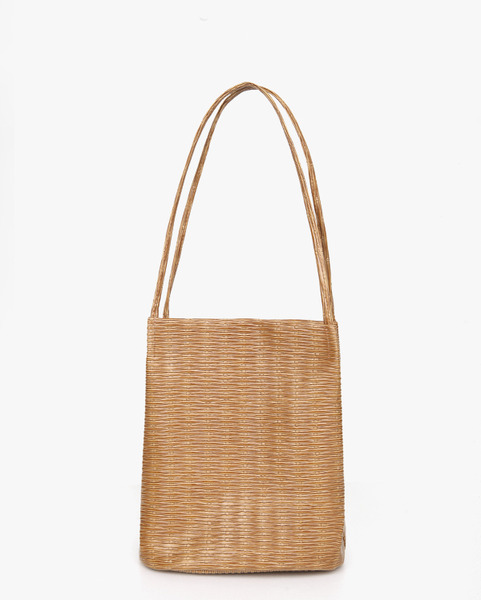 plain weave shoulder bag (2 colors)