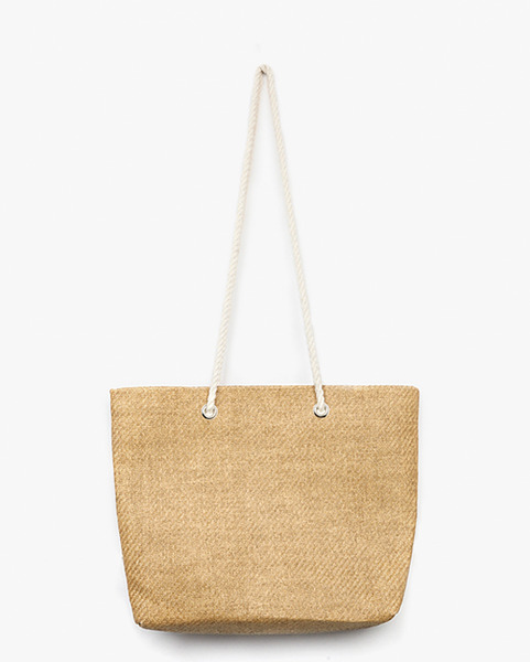 rope point straw bag (2 colors)