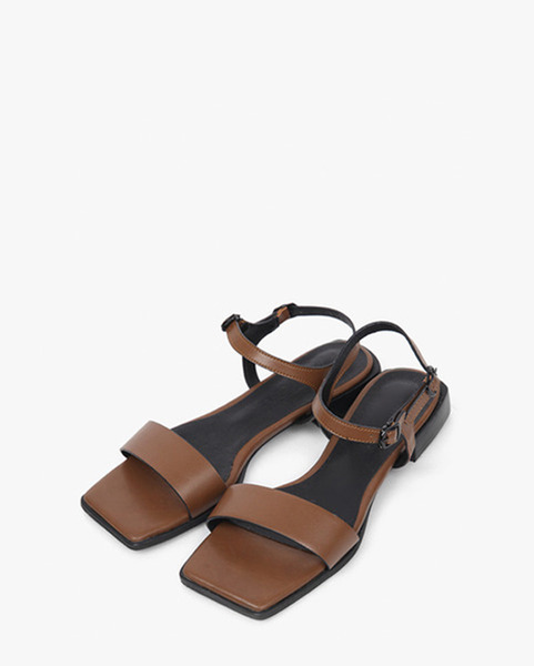 square sole sandal (2 colors)