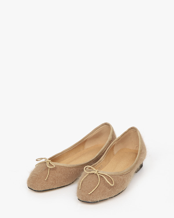 angora ribbon flat shoes (230-250)