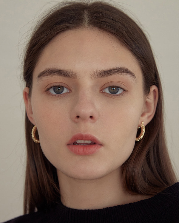 matching gold earring