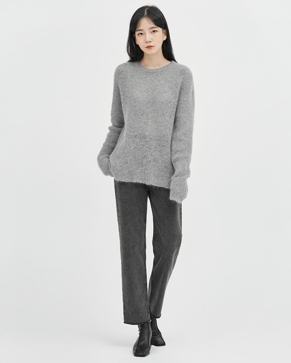 cha loose mohair knit