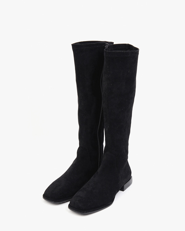 soft suede semi-long boots (225-250)