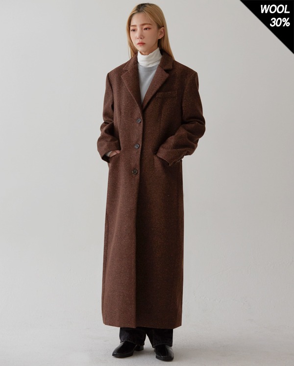classic wit long wool coat