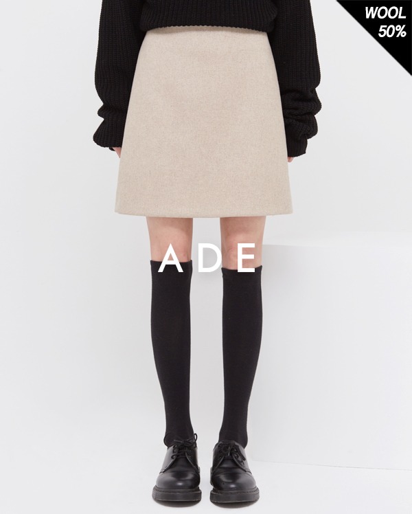 marlin wool mini skirt (s, m)