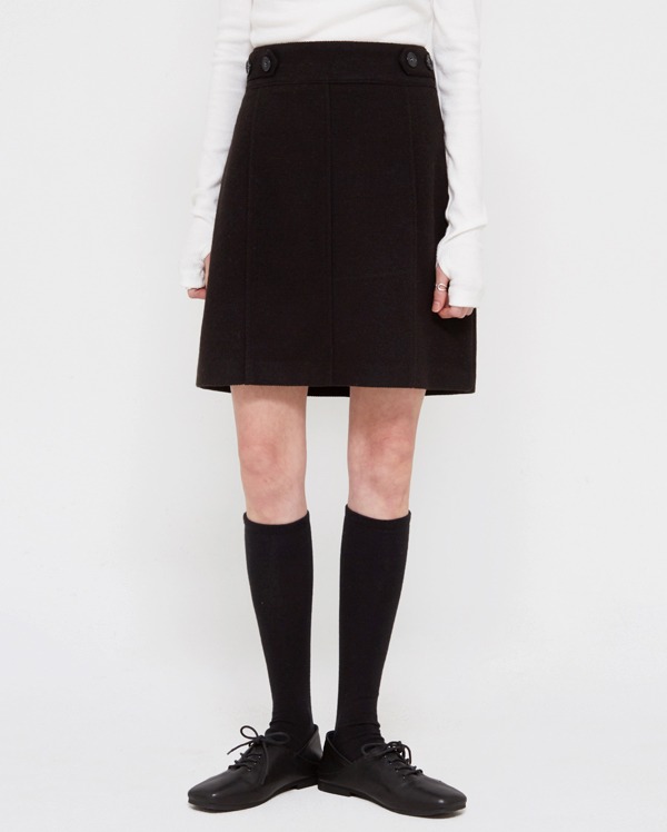 vekey button mini skirts