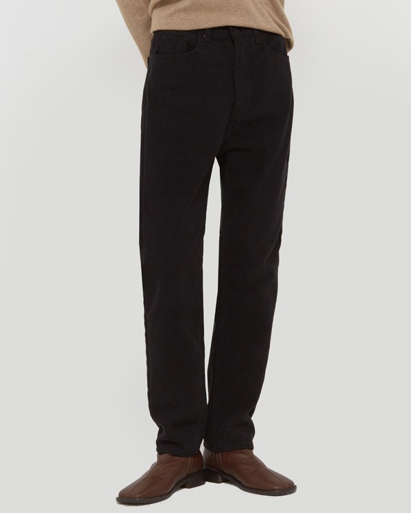 and slim straight cotton pants (s, m, l)