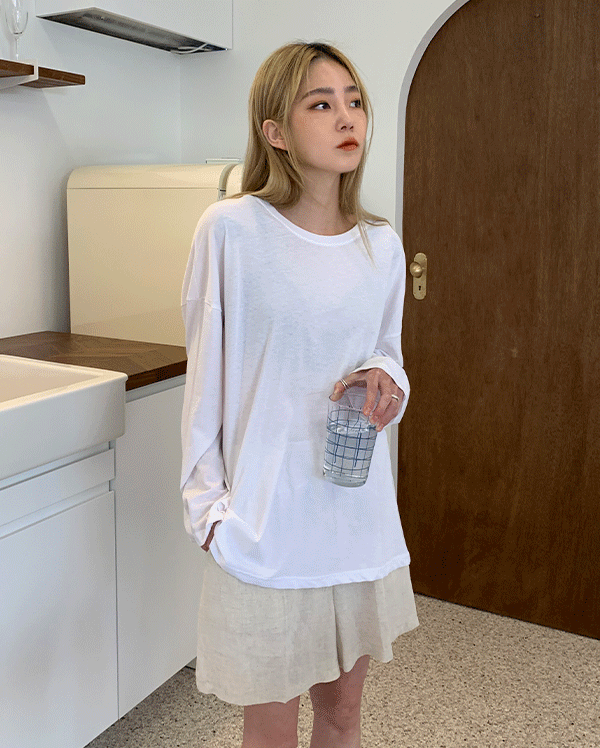 내추럴 썸머 긴팔 티셔츠 (8color)