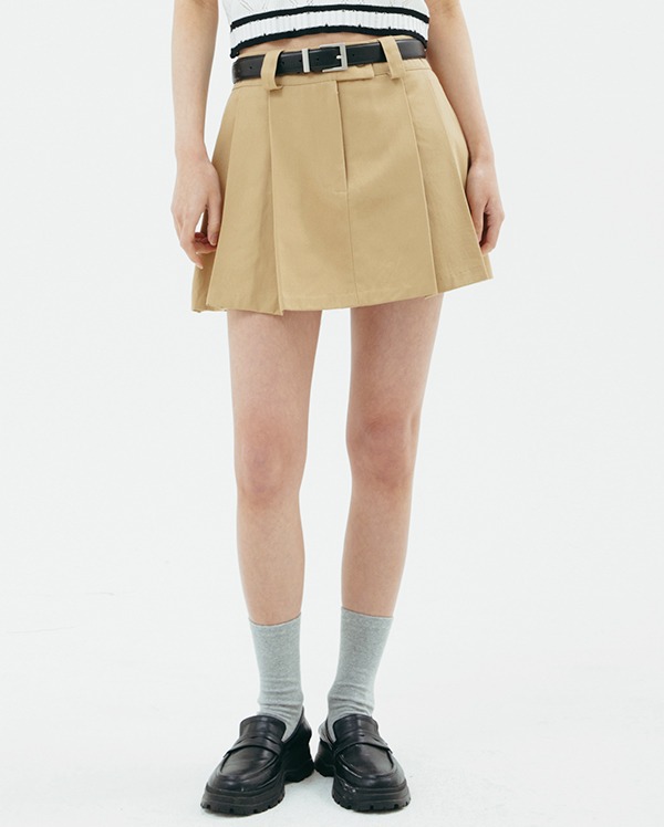 low-waist cotton skirt