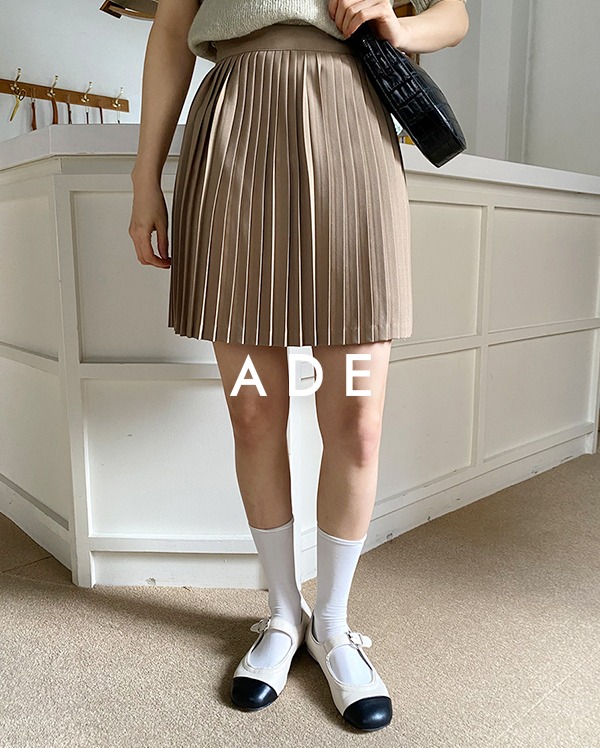 andy pleats mini skirt (s, m)