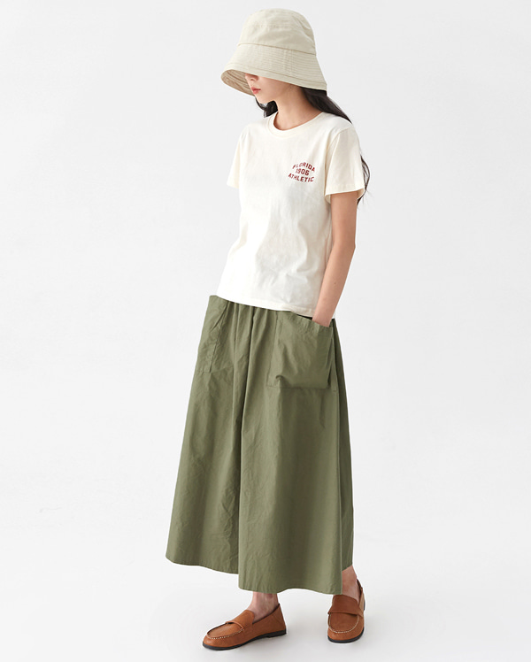 live pocket long skirt