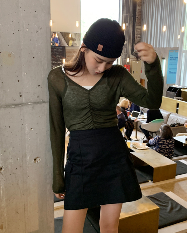 dear cargo mini skirt (s, m)