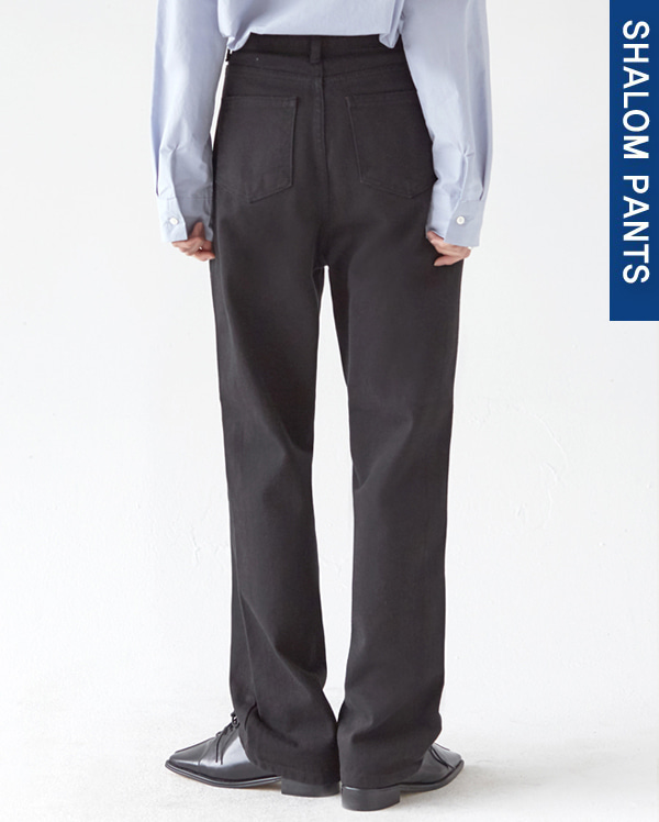 111_black cotton long pants (s, m, l)