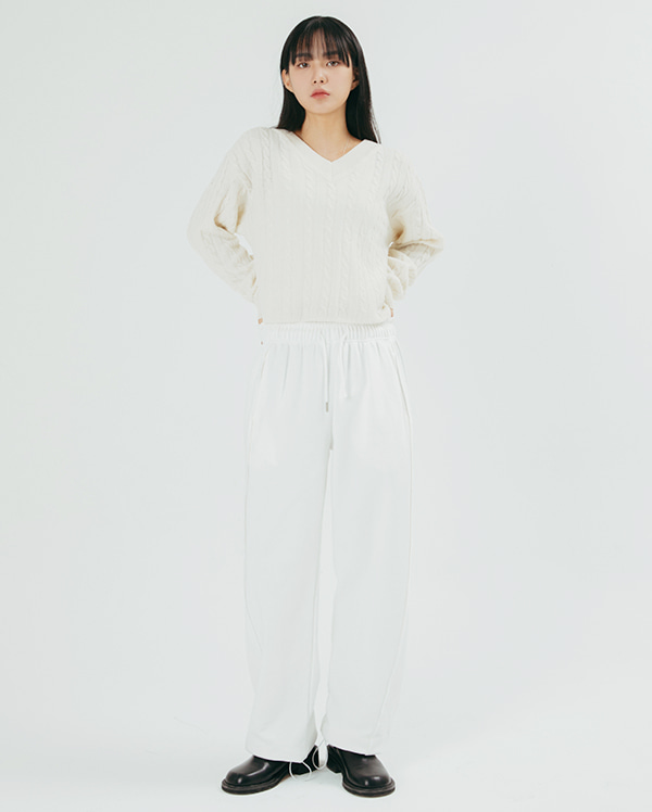 crop cable knit