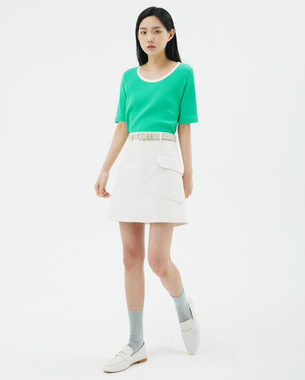 one-pocket mini skirt