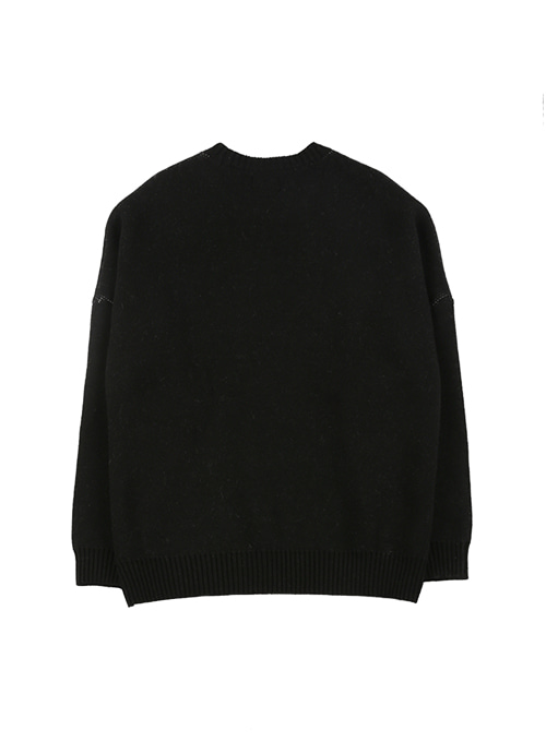 PBA] DBOF Wool Knit Sweater [NAVY] - AJOBYAJO