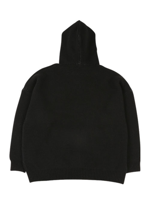 [PBA] DBOF Wool Knit Hoodie [BLACK]