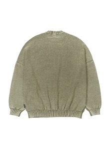 [PBA] Five AJO Logos Washed Sweater [KHAKI]