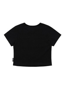 Love Is Free Cropped T-Shirt [BLACK]