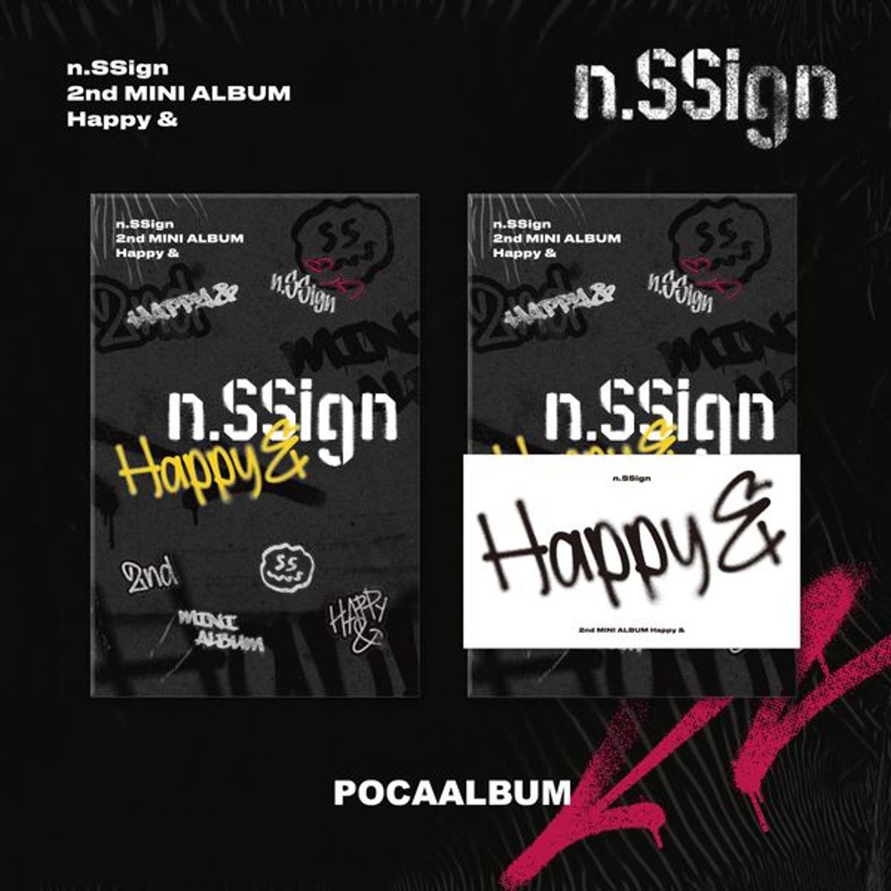 엔싸인 (n.SSign) - 미니앨범 2집 [Happy &amp;] (POCAALBUM ver.)