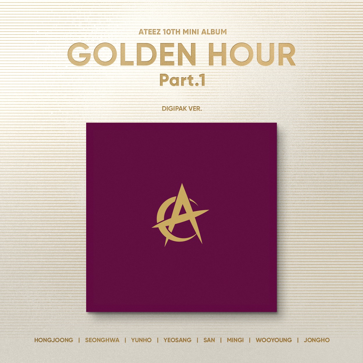 에이티즈 (ATEEZ) - GOLDEN HOUR : Part.1 (Digipack VER.) (랜덤버전)