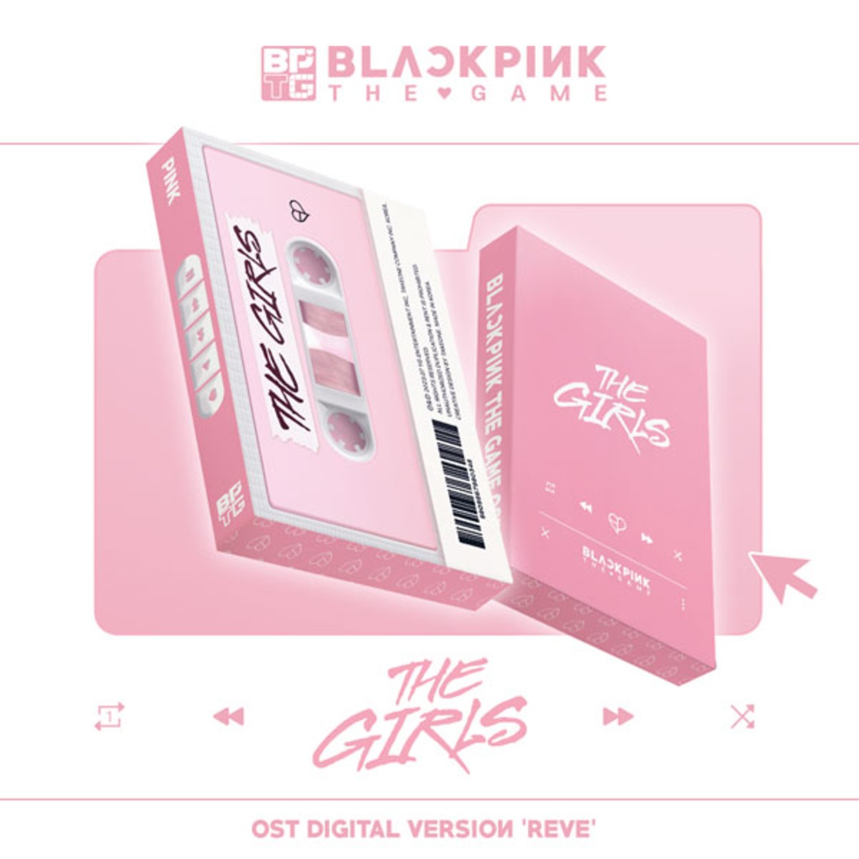 블랙핑크 (BLACKPINK) - 블랙핑크 더 게임 OST [THE GIRLS] Reve Pink ver. (LIMITED EDITION)