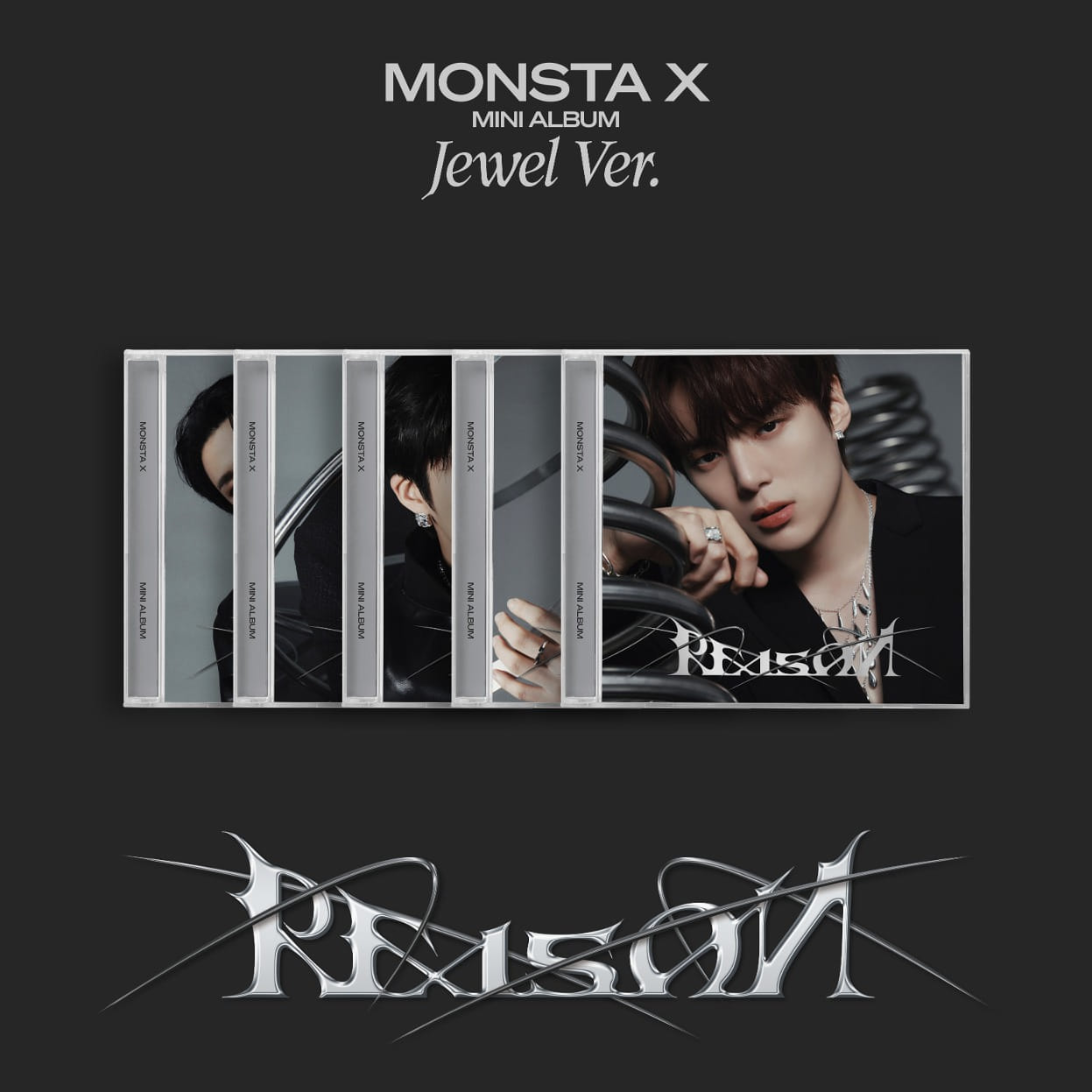 [5CD 세트상품] 몬스타엑스 (MONSTA X) - 미니앨범 12집 [REASON] (Jewel Ver.)