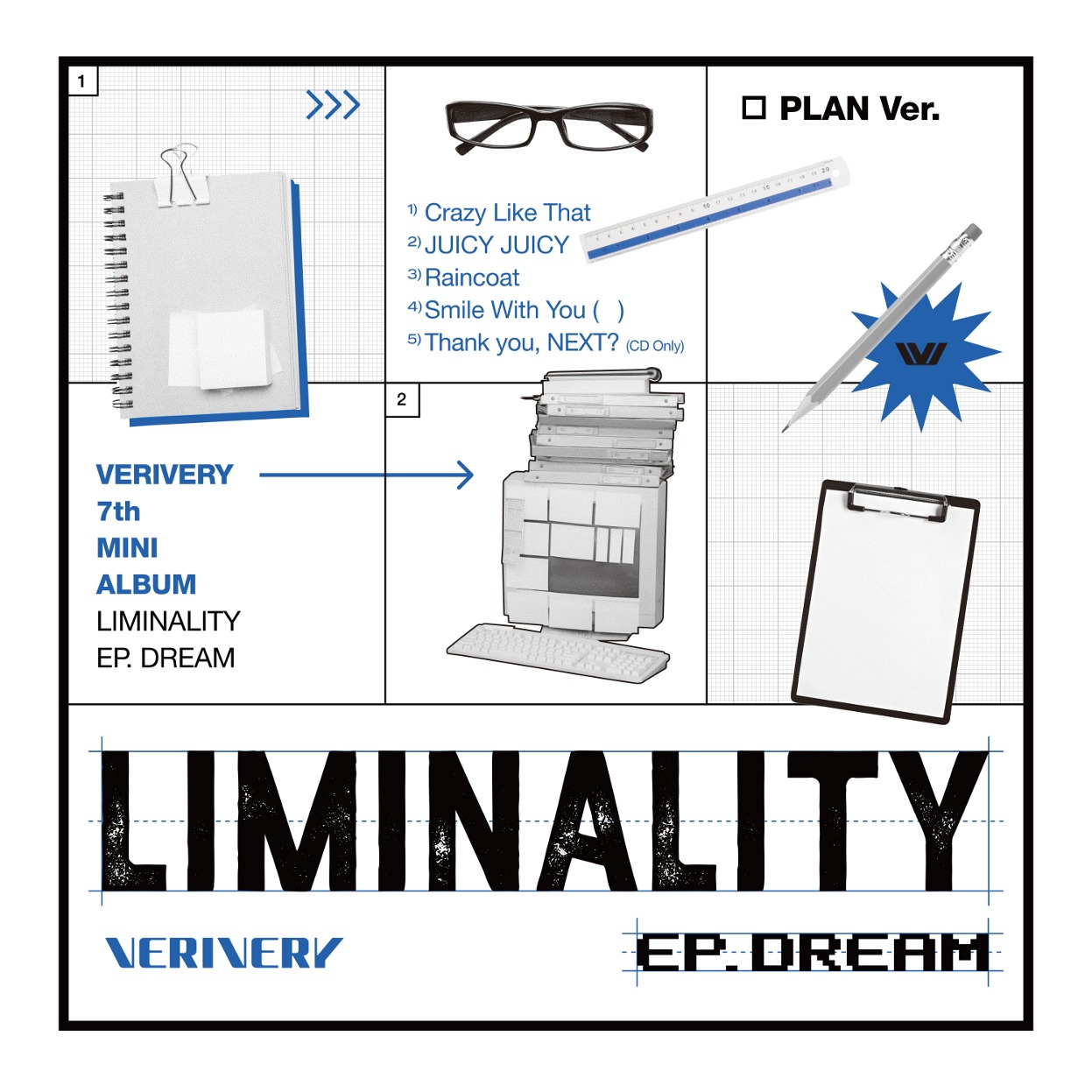 베리베리 (VERIVERY) - 미니앨범 7집 [Liminality - EP.DREAM] (PLAN Ver.)