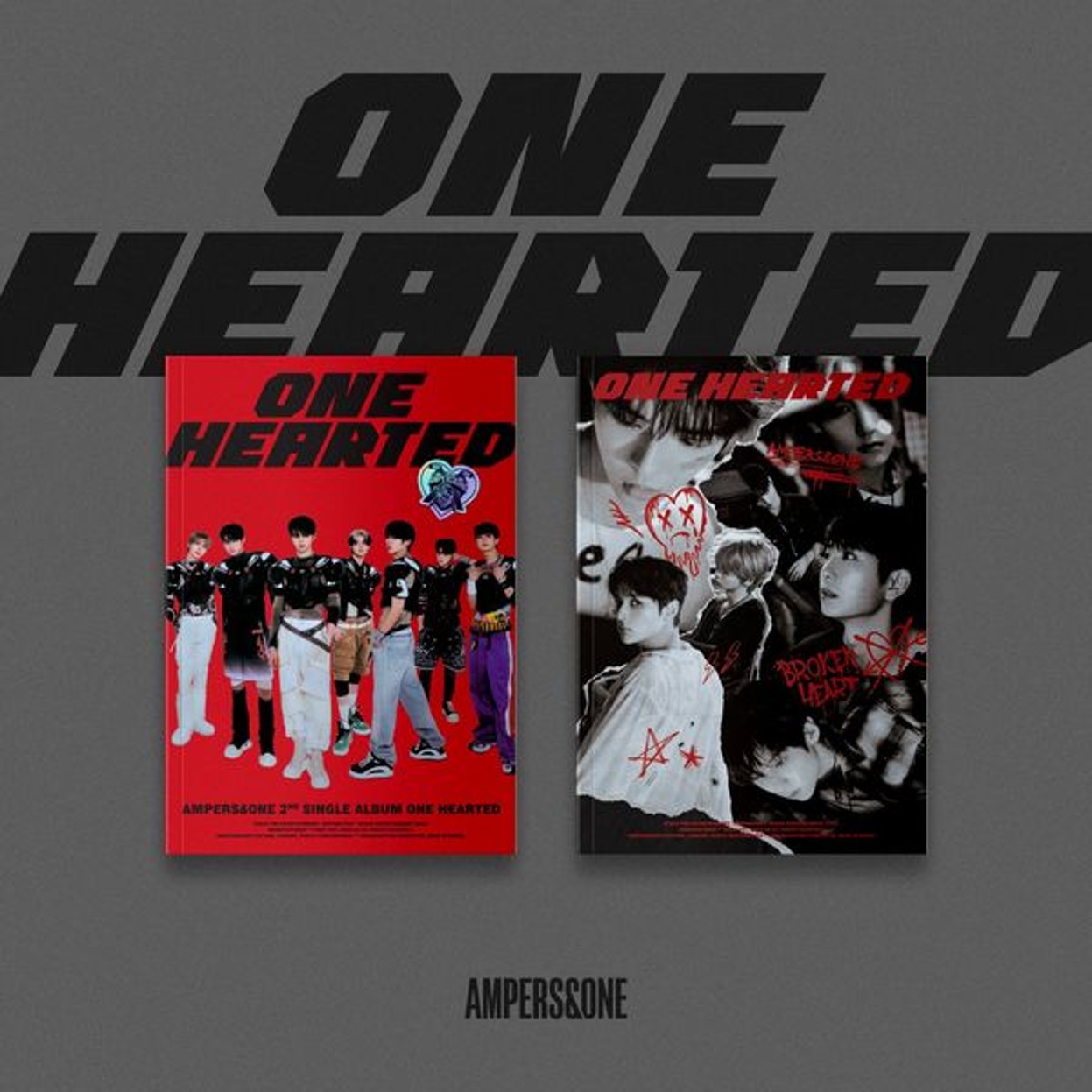 AMPERS&amp;ONE - 2nd single album [ONE HEARTED] (Random Ver.)