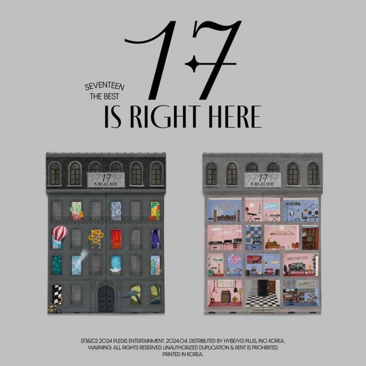 (2종 세트) 세븐틴 (SEVENTEEN) - 베스트 앨범 [17 IS RIGHT HERE]