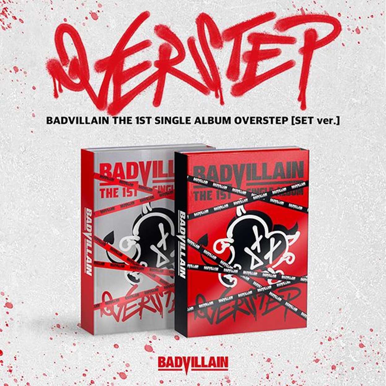 BADVILLAIN - 1st single album [OVERSTEP] (Random Ver.)