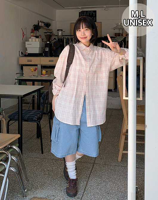 [3일간 new 5% sale] [unisex] 히스이 썸머 체크 오버 셔츠 (3color)