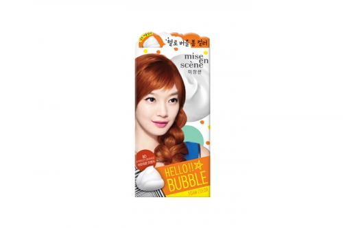 mise en scene Hello Bubble foam hair color 8O Apricot Orange