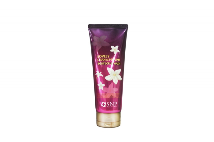 SNP lovely clean and perfume body scrub wash