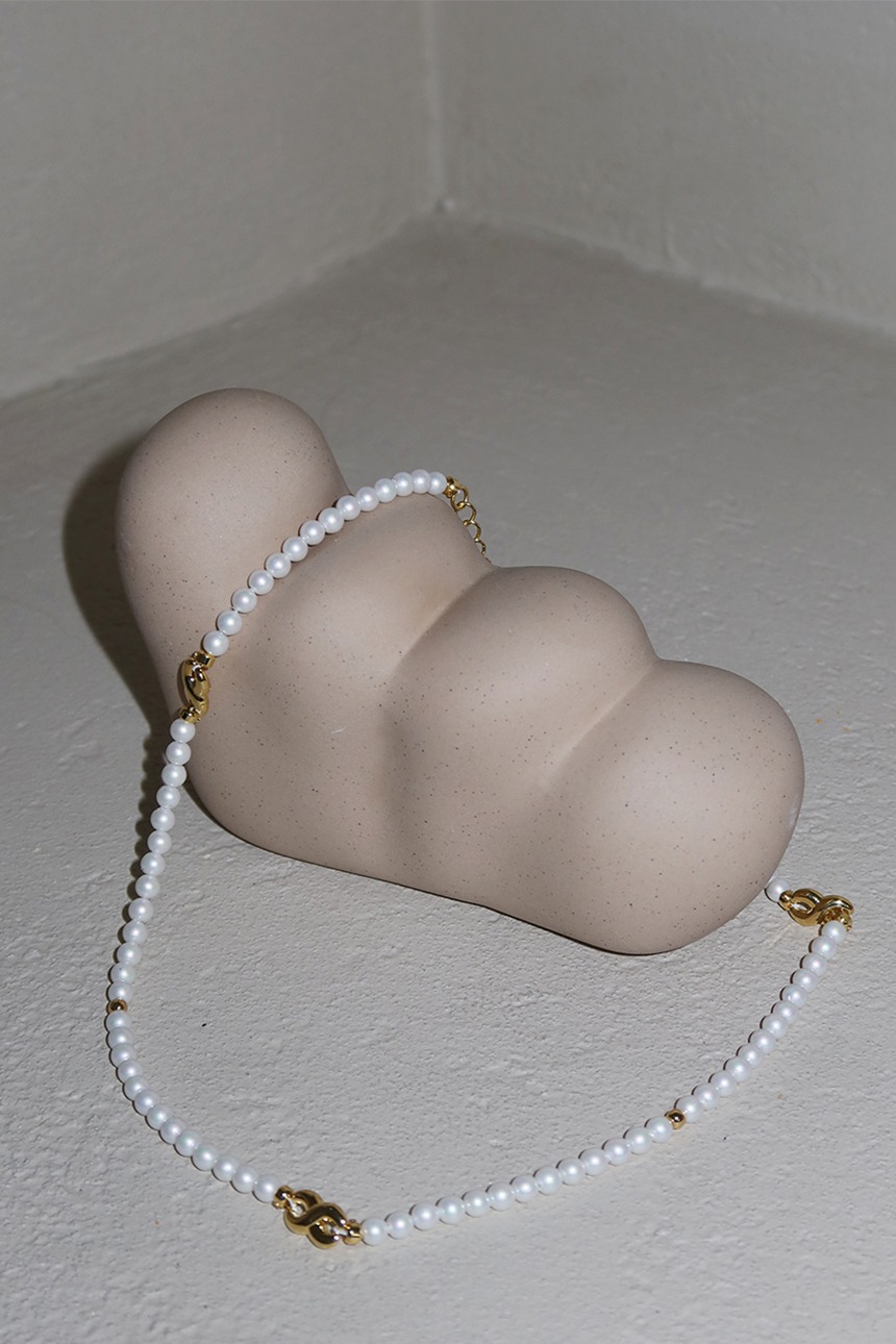 [김나영착용]PELLONG Pearl necklace (Gold)