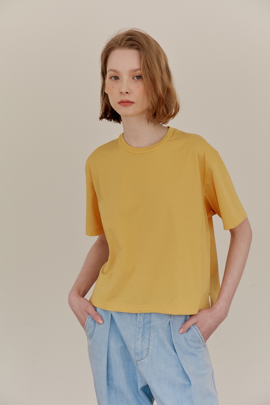 [정은채 착용]UDO PEANUT Specialty T-shirt (Mustard)