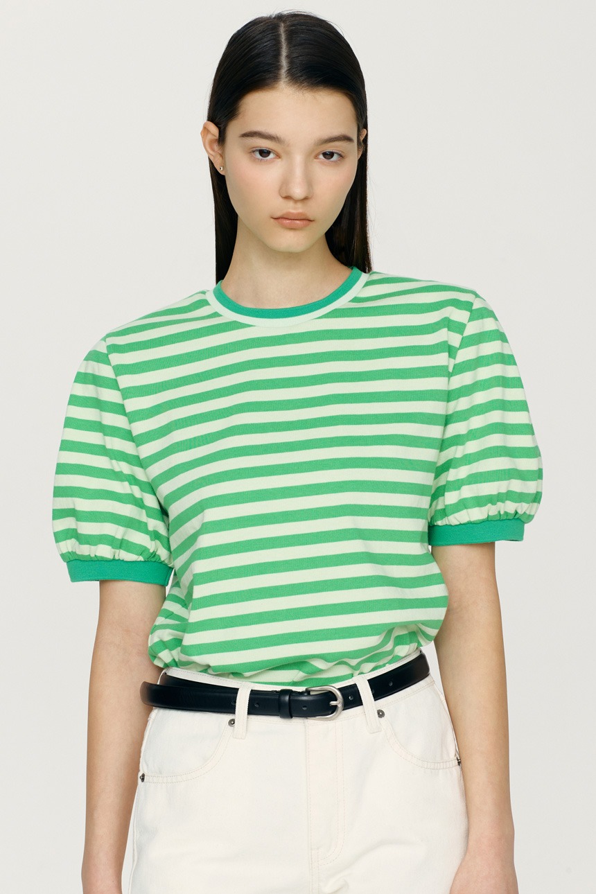 [6/22 예약배송]LAHAINA Stripe T-shirt (Green)