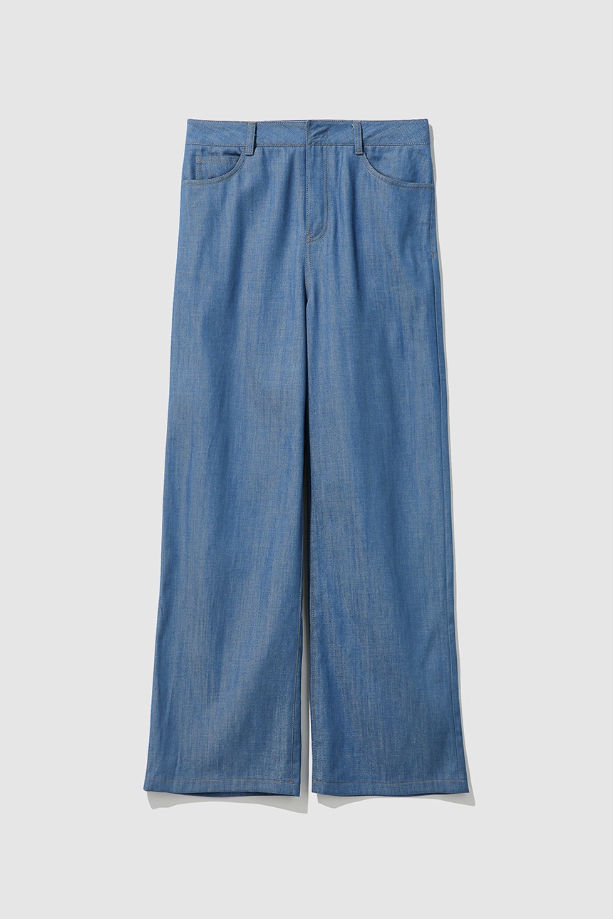 [이현이 착용]CETARA Wide pants (Mid blue)